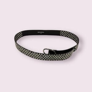 Paco Rabanne Black Leather Belt FLAWLESS. Size 85. Perfect Condition. Rare